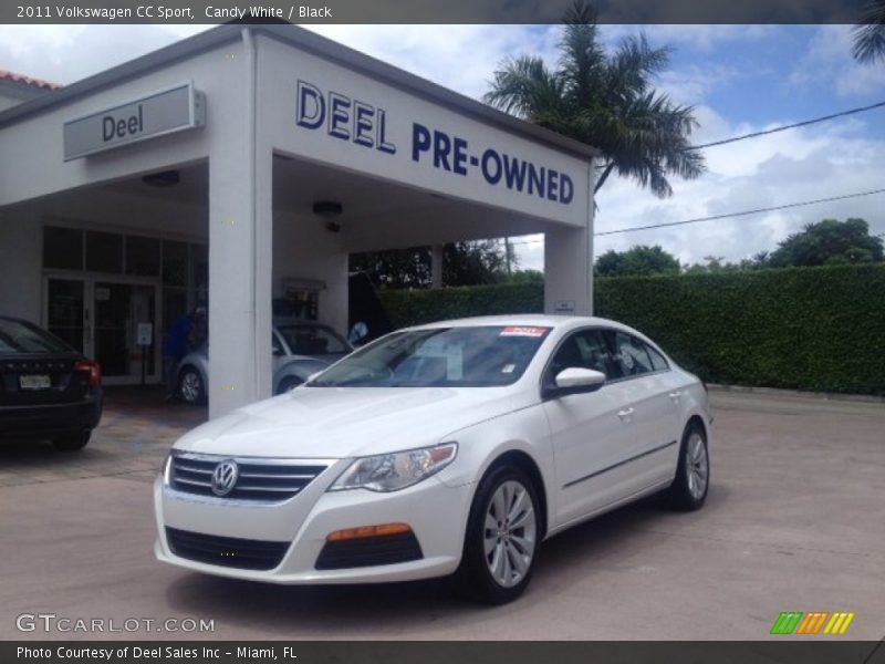 Candy White / Black 2011 Volkswagen CC Sport