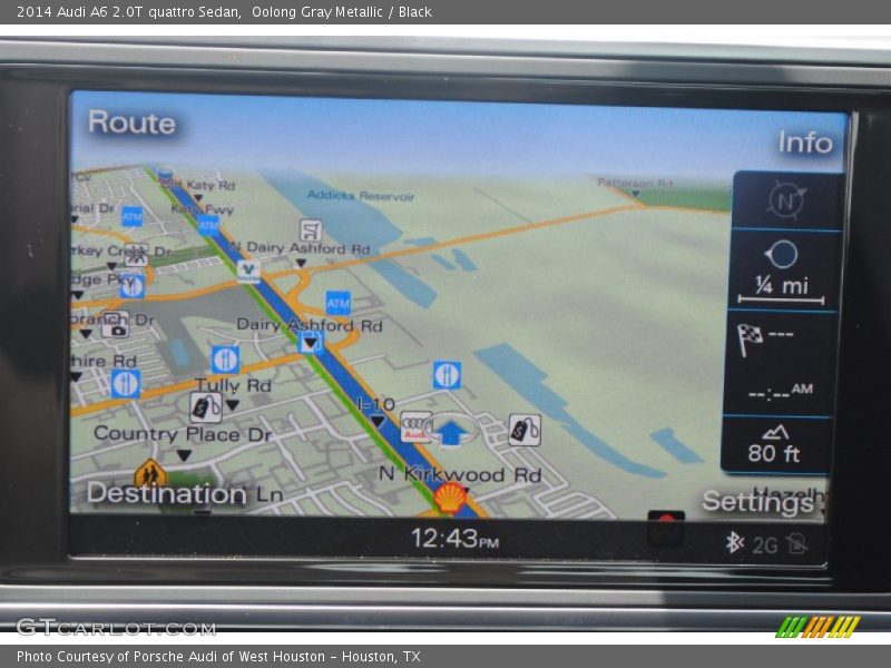 Oolong Gray Metallic / Black 2014 Audi A6 2.0T quattro Sedan