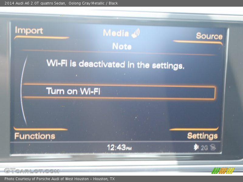 Oolong Gray Metallic / Black 2014 Audi A6 2.0T quattro Sedan
