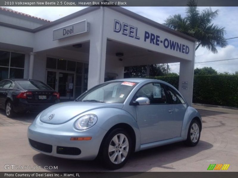 Heaven Blue Metallic / Black 2010 Volkswagen New Beetle 2.5 Coupe