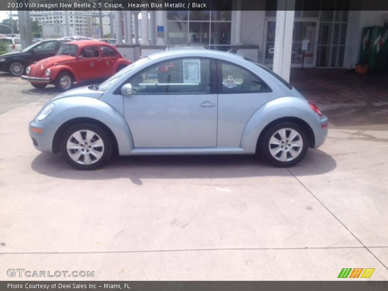 Heaven Blue Metallic / Black 2010 Volkswagen New Beetle 2.5 Coupe