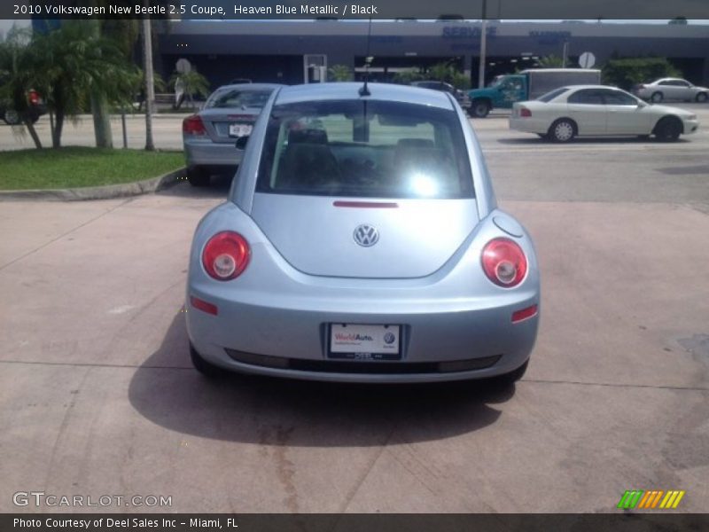 Heaven Blue Metallic / Black 2010 Volkswagen New Beetle 2.5 Coupe
