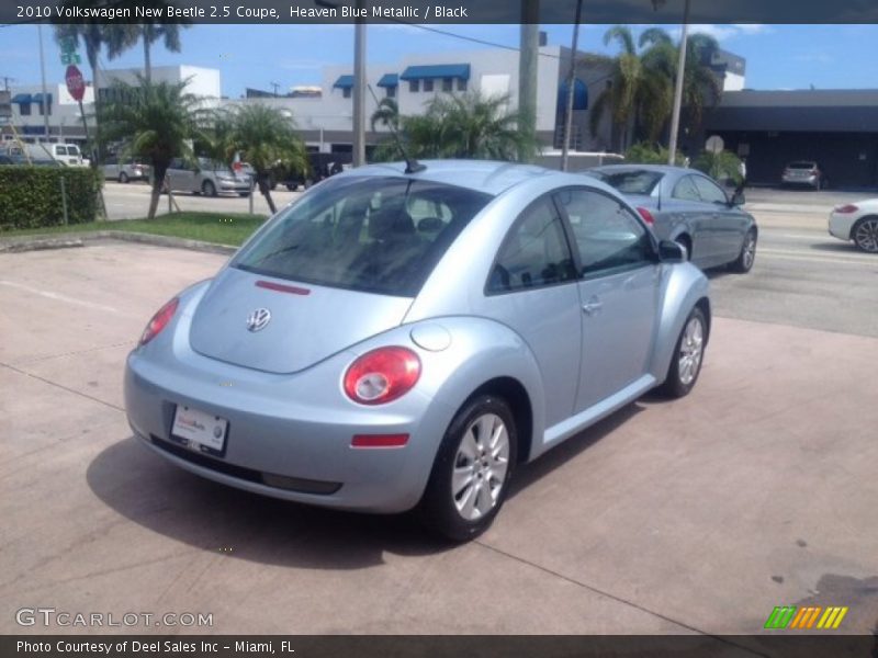 Heaven Blue Metallic / Black 2010 Volkswagen New Beetle 2.5 Coupe