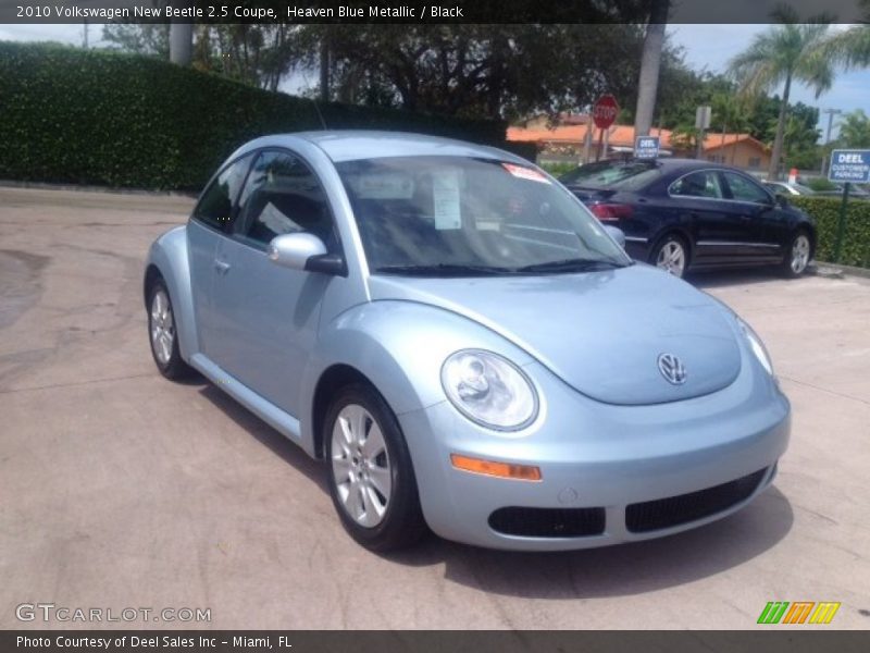 Heaven Blue Metallic / Black 2010 Volkswagen New Beetle 2.5 Coupe