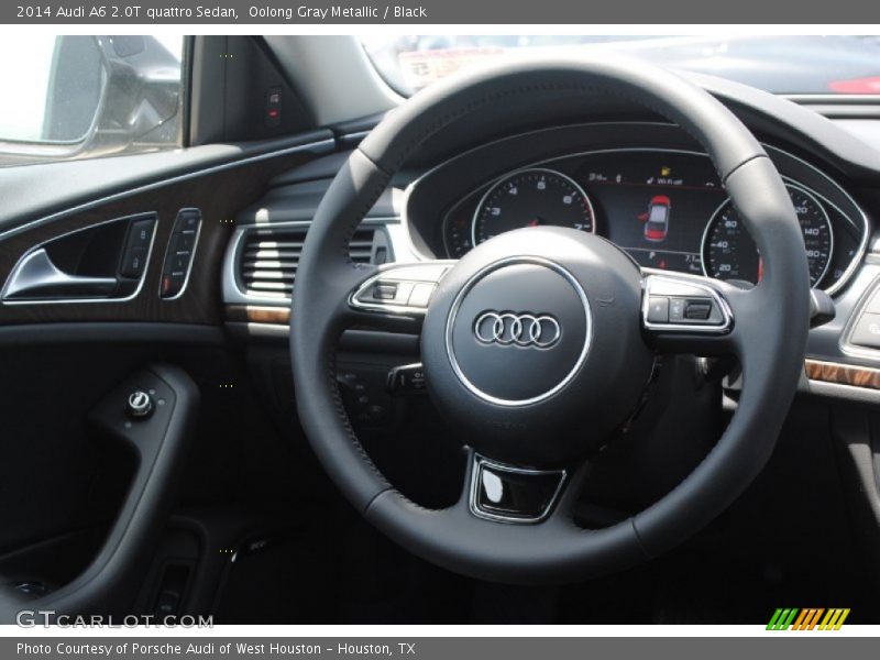 Oolong Gray Metallic / Black 2014 Audi A6 2.0T quattro Sedan