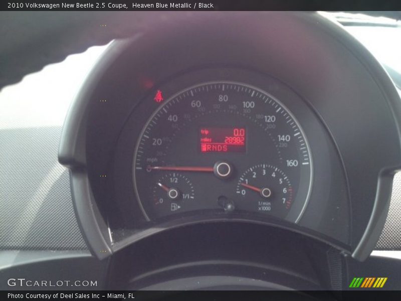 Heaven Blue Metallic / Black 2010 Volkswagen New Beetle 2.5 Coupe