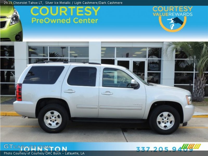 Silver Ice Metallic / Light Cashmere/Dark Cashmere 2013 Chevrolet Tahoe LT