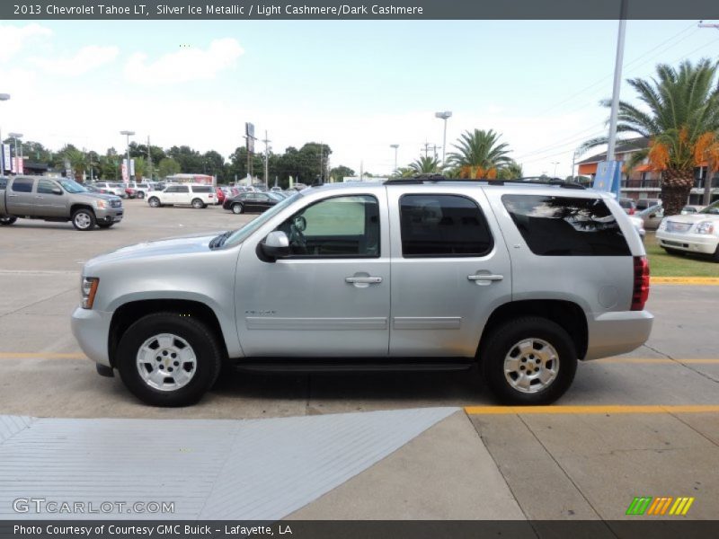 Silver Ice Metallic / Light Cashmere/Dark Cashmere 2013 Chevrolet Tahoe LT