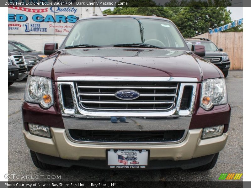 Dark Cherry Metallic / Camel 2008 Ford Explorer Eddie Bauer 4x4