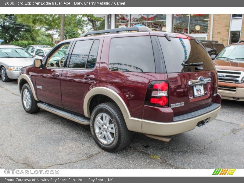 Dark Cherry Metallic / Camel 2008 Ford Explorer Eddie Bauer 4x4