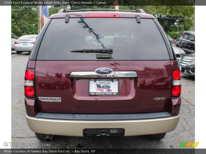 Dark Cherry Metallic / Camel 2008 Ford Explorer Eddie Bauer 4x4
