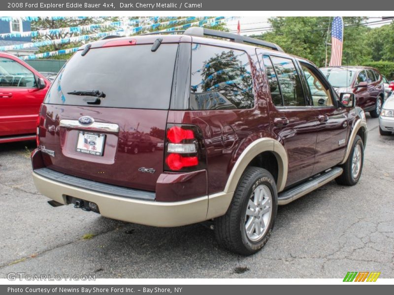 Dark Cherry Metallic / Camel 2008 Ford Explorer Eddie Bauer 4x4