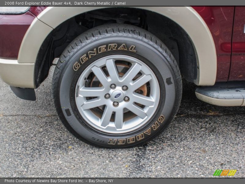 Dark Cherry Metallic / Camel 2008 Ford Explorer Eddie Bauer 4x4