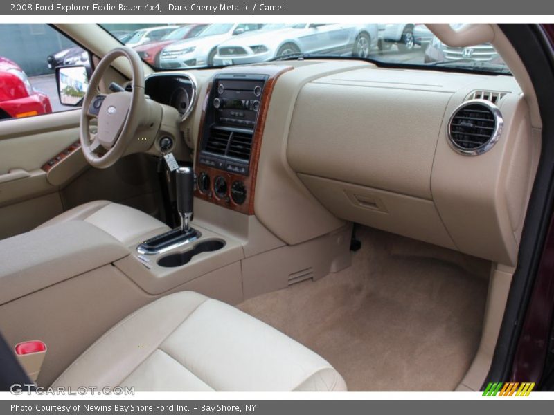 Dark Cherry Metallic / Camel 2008 Ford Explorer Eddie Bauer 4x4