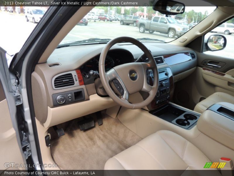 Silver Ice Metallic / Light Cashmere/Dark Cashmere 2013 Chevrolet Tahoe LT
