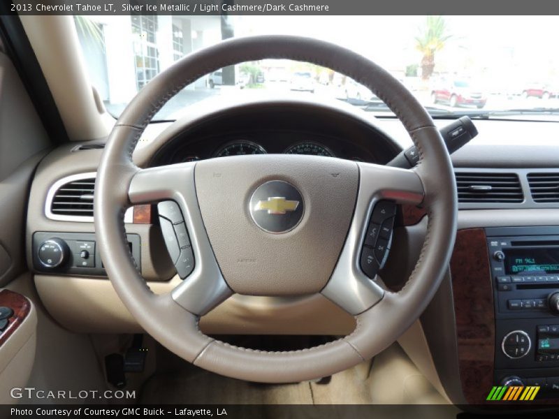 Silver Ice Metallic / Light Cashmere/Dark Cashmere 2013 Chevrolet Tahoe LT