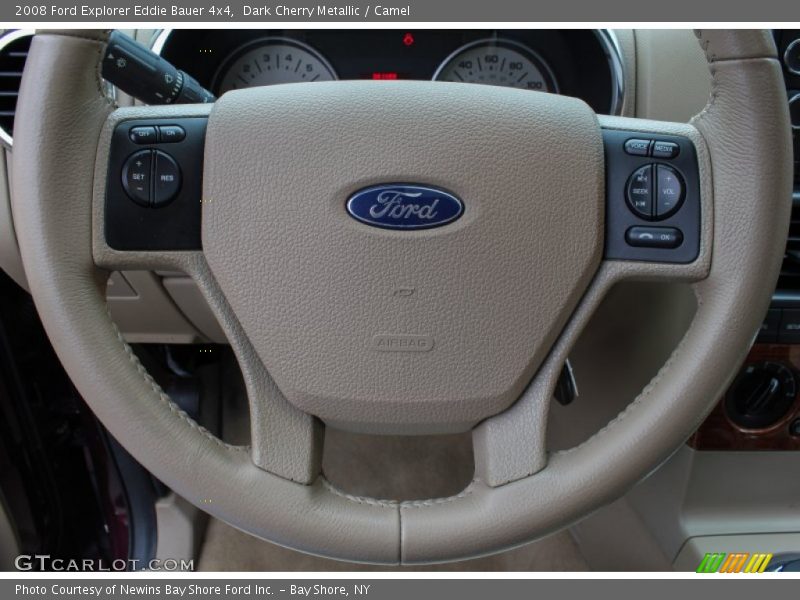 Dark Cherry Metallic / Camel 2008 Ford Explorer Eddie Bauer 4x4