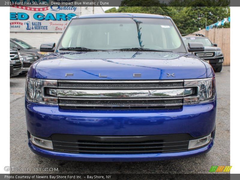 Deep Impact Blue Metallic / Dune 2013 Ford Flex SEL AWD