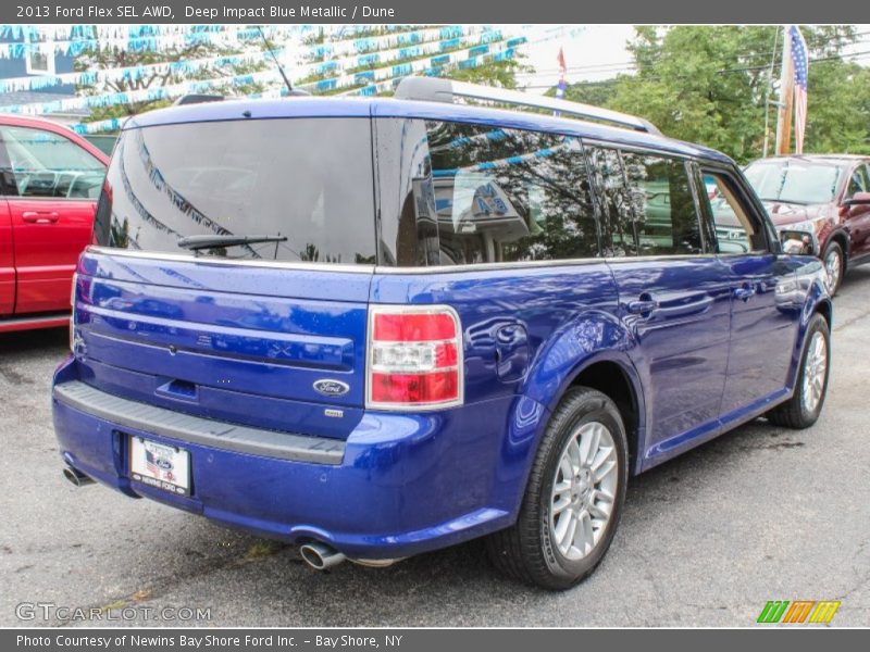 Deep Impact Blue Metallic / Dune 2013 Ford Flex SEL AWD