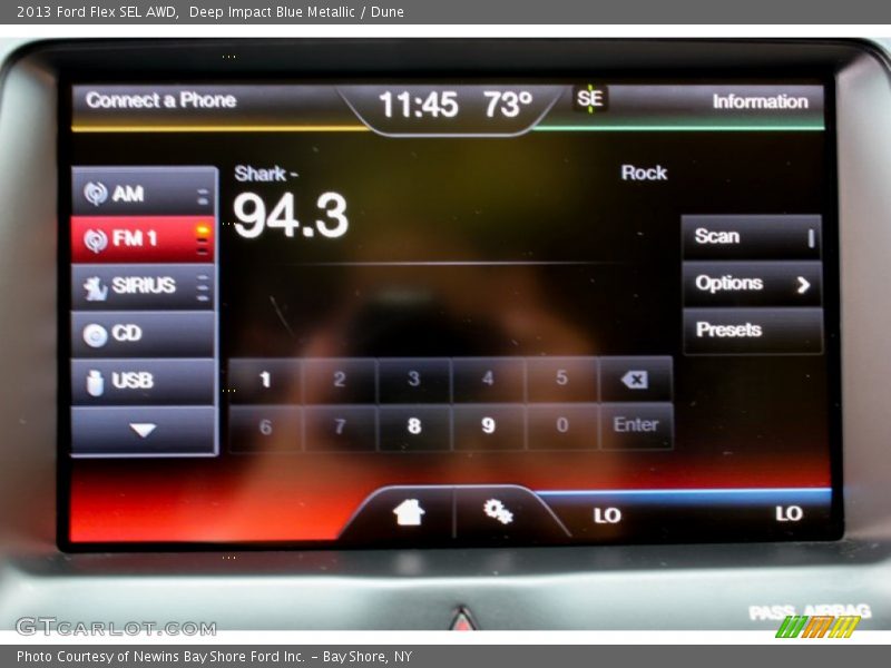 Deep Impact Blue Metallic / Dune 2013 Ford Flex SEL AWD