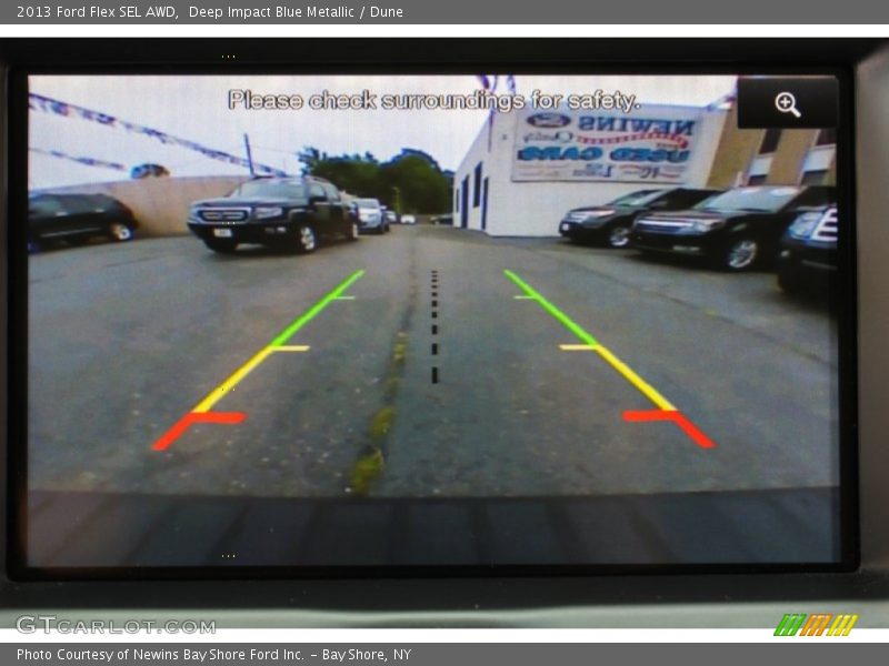 Deep Impact Blue Metallic / Dune 2013 Ford Flex SEL AWD