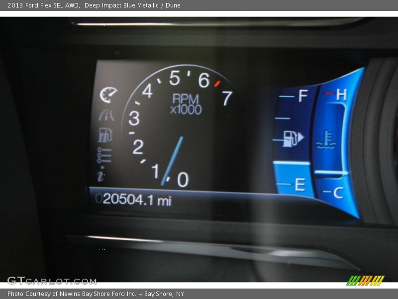 Deep Impact Blue Metallic / Dune 2013 Ford Flex SEL AWD