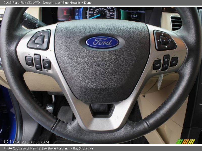 Deep Impact Blue Metallic / Dune 2013 Ford Flex SEL AWD