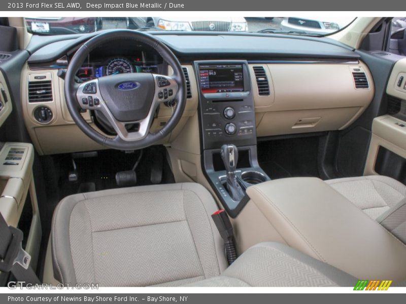 Deep Impact Blue Metallic / Dune 2013 Ford Flex SEL AWD