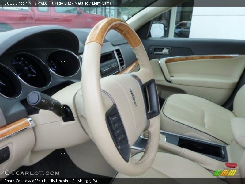 Tuxedo Black Metallic / Light Camel 2011 Lincoln MKZ AWD