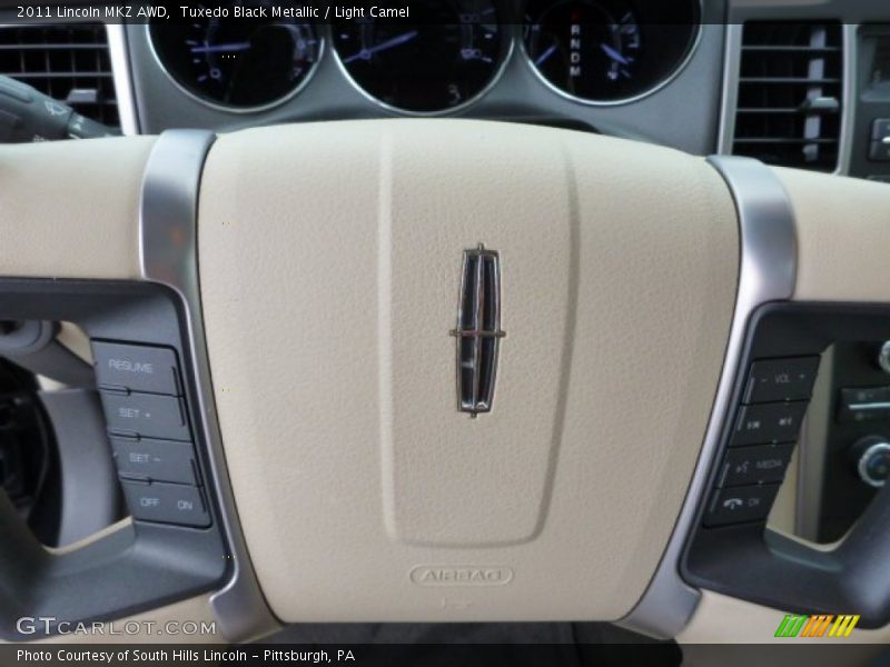 Tuxedo Black Metallic / Light Camel 2011 Lincoln MKZ AWD