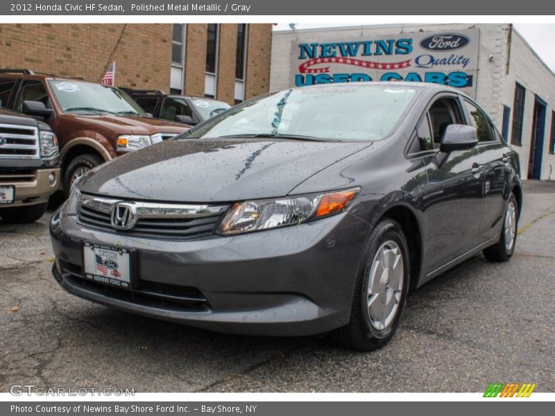 Polished Metal Metallic / Gray 2012 Honda Civic HF Sedan