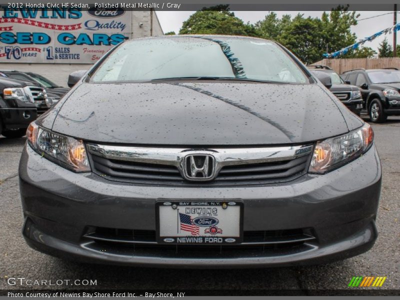 Polished Metal Metallic / Gray 2012 Honda Civic HF Sedan