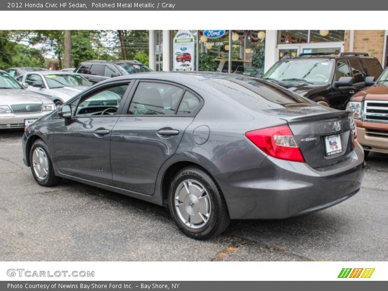 Polished Metal Metallic / Gray 2012 Honda Civic HF Sedan