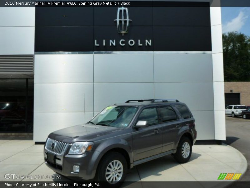 Sterling Grey Metallic / Black 2010 Mercury Mariner I4 Premier 4WD