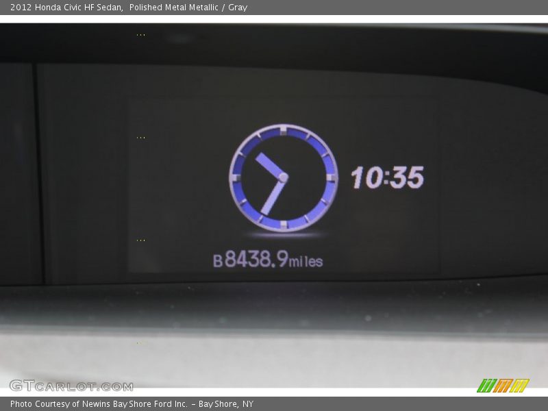 Polished Metal Metallic / Gray 2012 Honda Civic HF Sedan