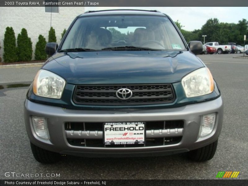 Rainforest Green Pearl / Taupe 2003 Toyota RAV4