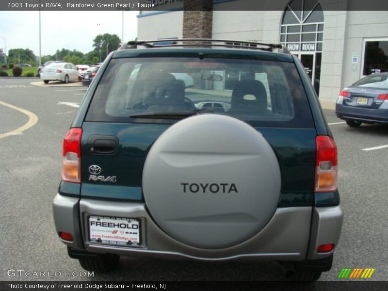 Rainforest Green Pearl / Taupe 2003 Toyota RAV4