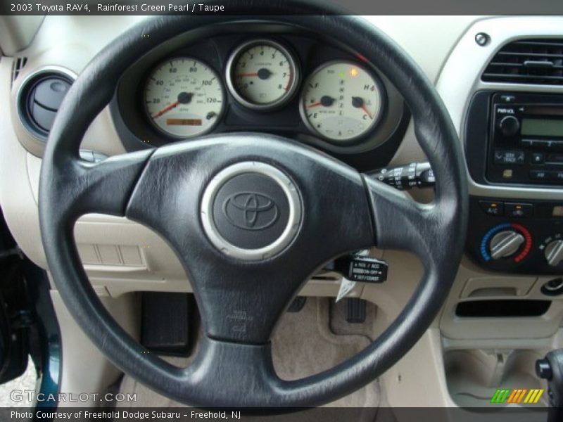 Rainforest Green Pearl / Taupe 2003 Toyota RAV4