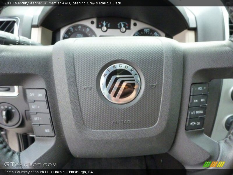 Sterling Grey Metallic / Black 2010 Mercury Mariner I4 Premier 4WD