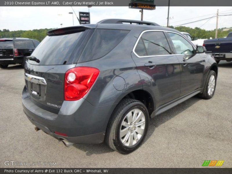 Cyber Gray Metallic / Jet Black 2010 Chevrolet Equinox LT AWD