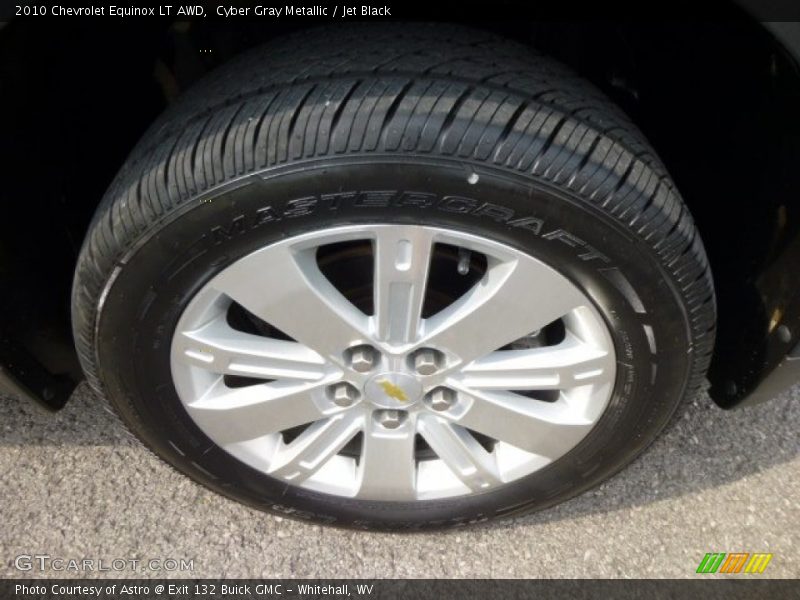 Cyber Gray Metallic / Jet Black 2010 Chevrolet Equinox LT AWD