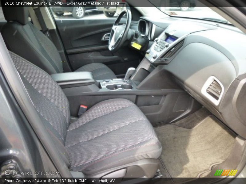 Cyber Gray Metallic / Jet Black 2010 Chevrolet Equinox LT AWD