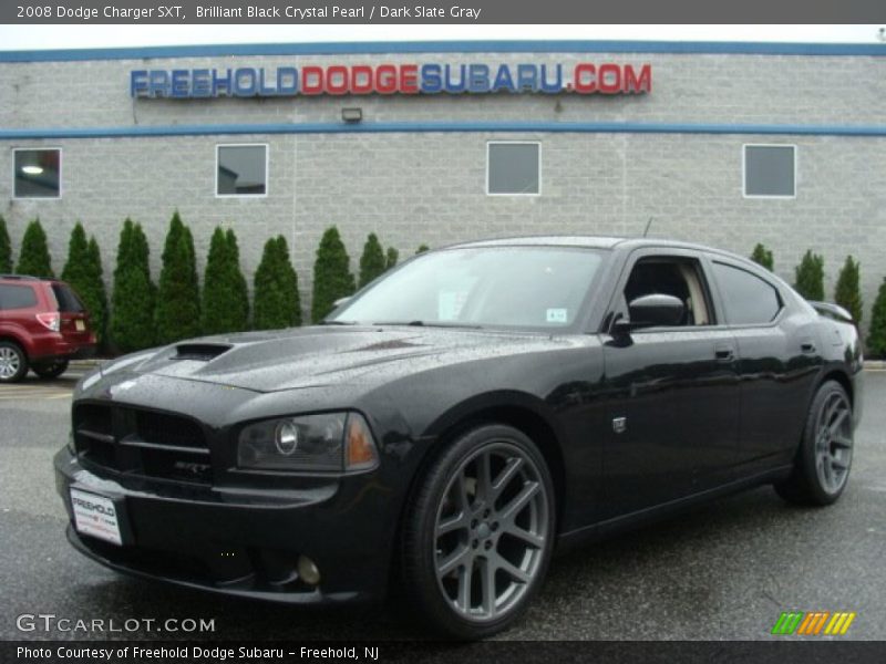 Brilliant Black Crystal Pearl / Dark Slate Gray 2008 Dodge Charger SXT
