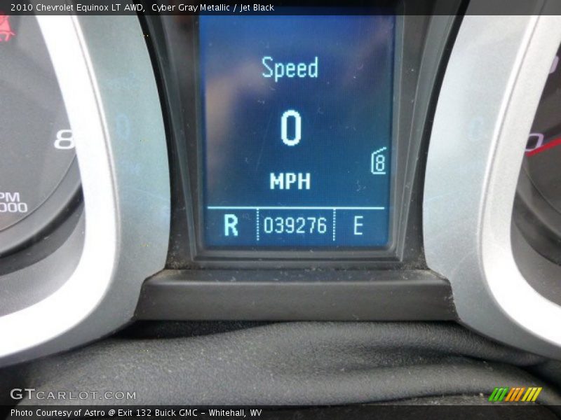 Cyber Gray Metallic / Jet Black 2010 Chevrolet Equinox LT AWD