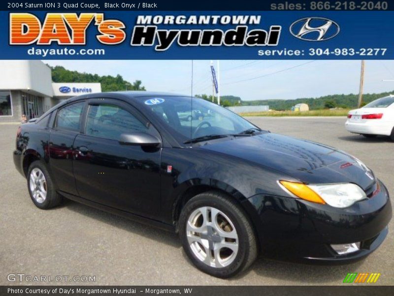 Black Onyx / Black 2004 Saturn ION 3 Quad Coupe