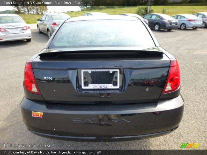 Black Onyx / Black 2004 Saturn ION 3 Quad Coupe