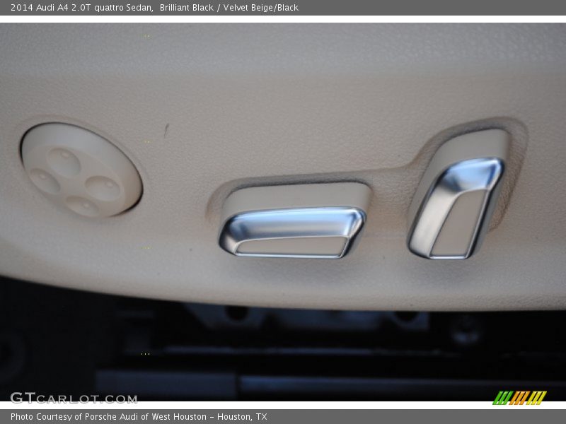 Brilliant Black / Velvet Beige/Black 2014 Audi A4 2.0T quattro Sedan