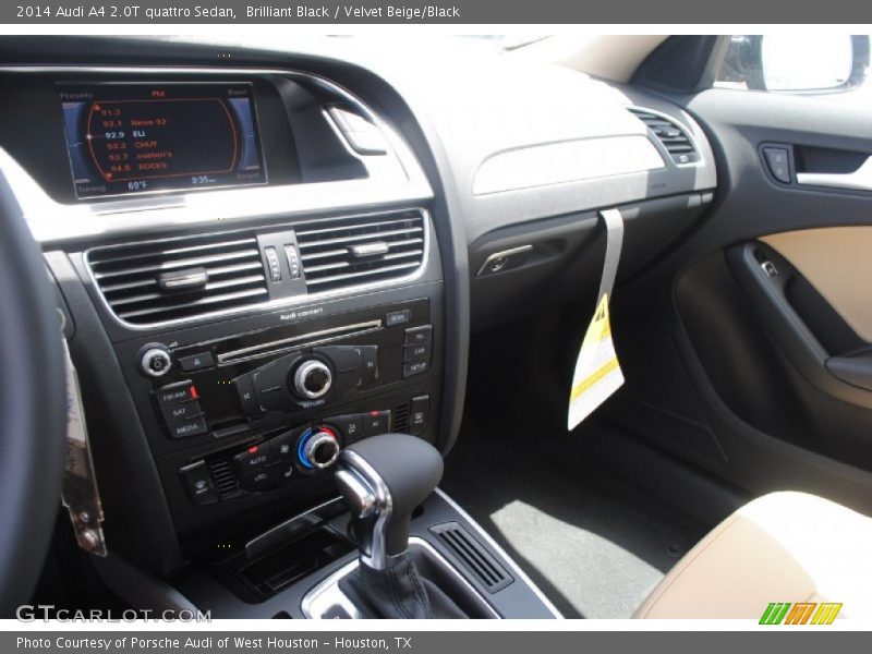 Brilliant Black / Velvet Beige/Black 2014 Audi A4 2.0T quattro Sedan