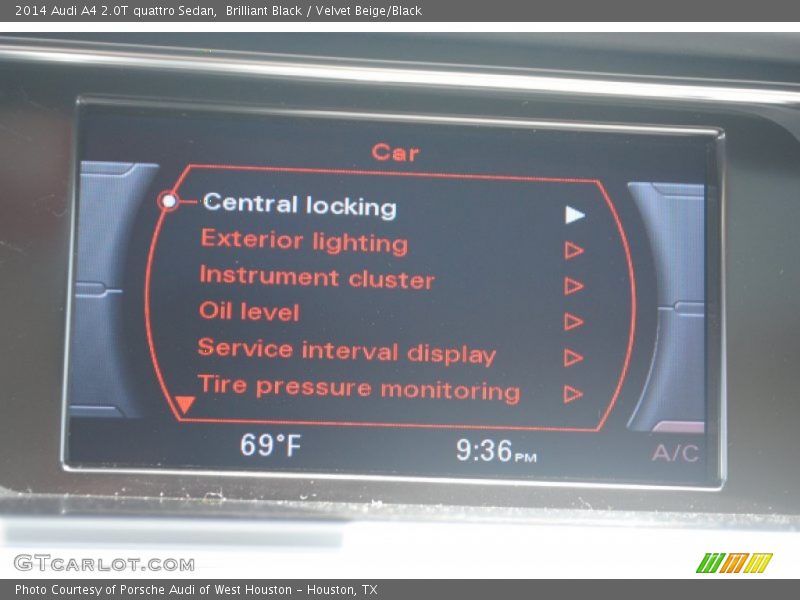 Brilliant Black / Velvet Beige/Black 2014 Audi A4 2.0T quattro Sedan