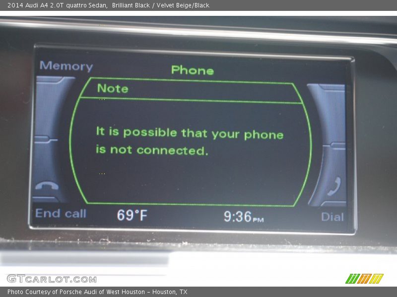 Brilliant Black / Velvet Beige/Black 2014 Audi A4 2.0T quattro Sedan